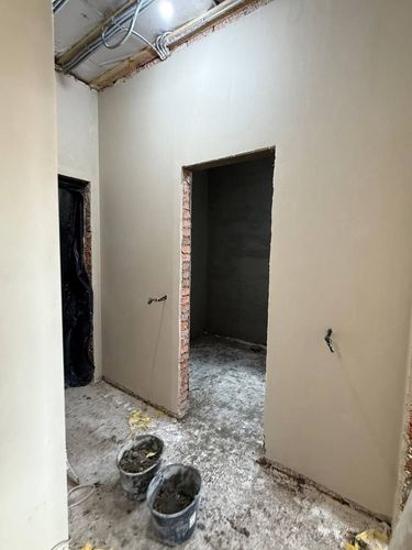 Verputzte Wand